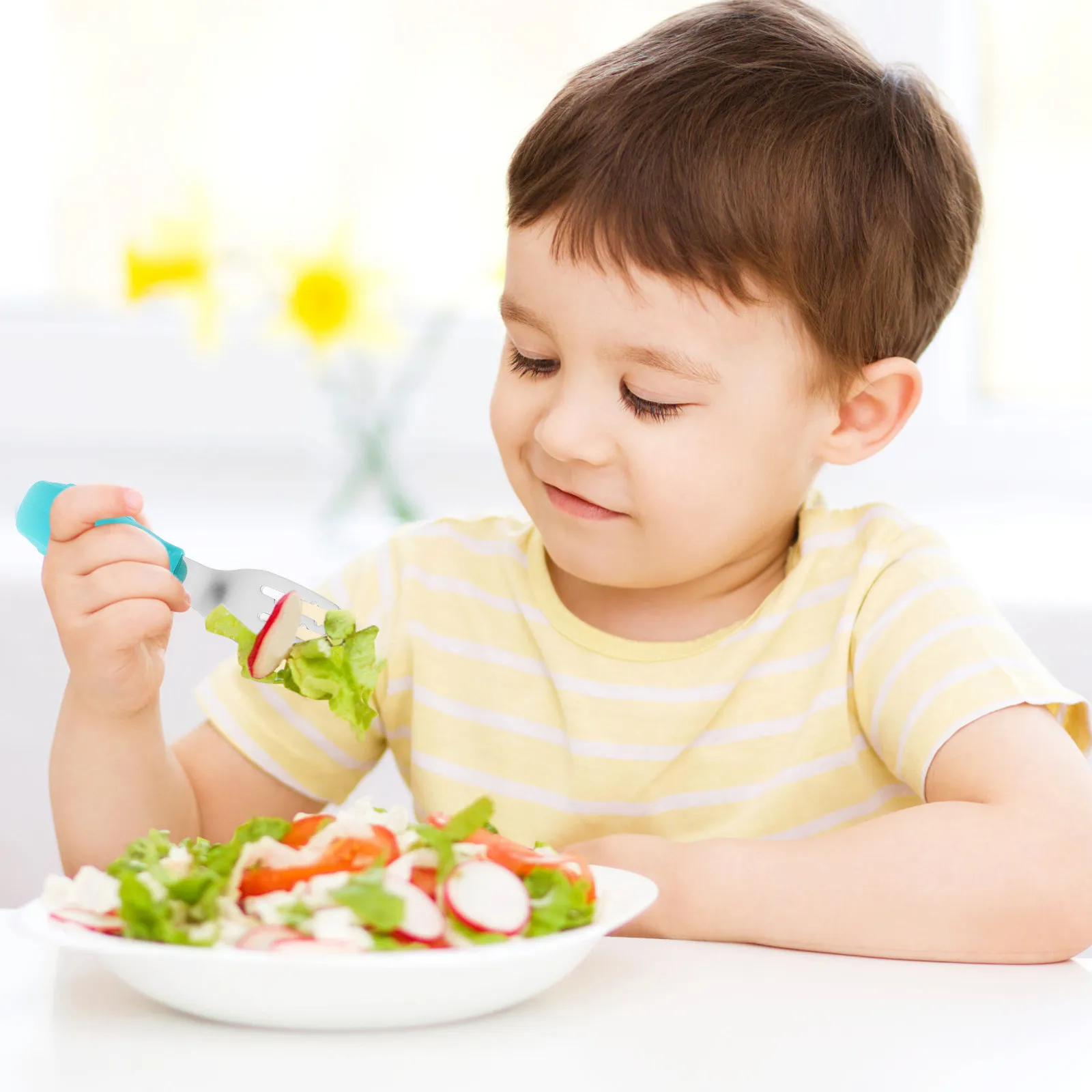 1Set Baby Tableware Set Premium PP Toddler Utensils Short Round Handle Anti-Skid Spoon Fork Feeding Safety Training Tableware
1Set Baby Tableware Set Premium PP Toddler Utensils Short Round Handle Anti-Skid Spoon Fork Feeding Safety Training Tableware