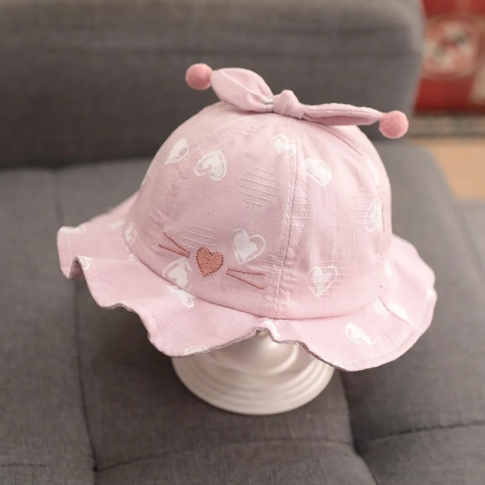 Adjustable Heart Print Infant Bucket Hat Pleated Bow Baby Sun Hat Sunscreen Wide Brim Toddle Fisherman Hat Outdoor
Adjustable Heart Print Infant Bucket Hat Pleated Bow Baby Sun Hat Sunscreen Wide Brim Toddle Fisherman Hat Outdoor