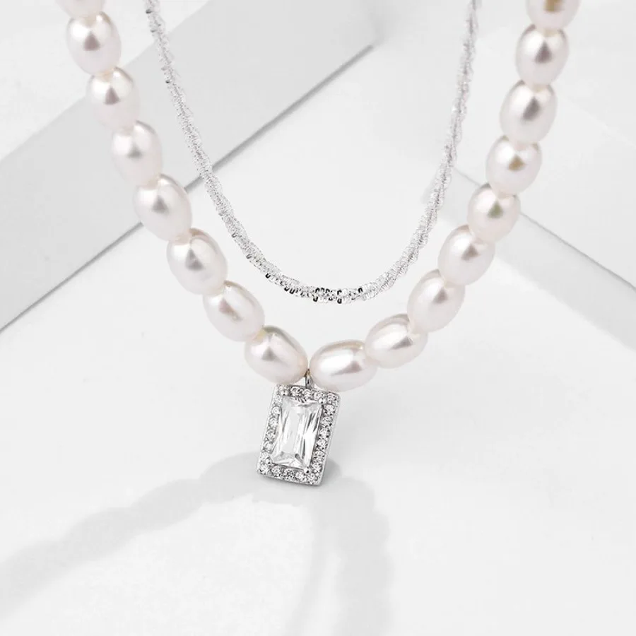 925 Sterling Silver Necklace European And American Fashion Retro Sparkling Stacked Double Pearl Necklace
925 Sterling Silver Necklace European And American Fashion Retro Sparkling Stacked Double Pearl Necklace