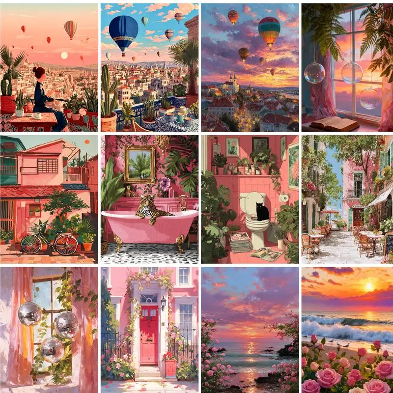 GATYZTORY Paint By Number House DIY Pictures By Numbers City Kits Drawing On Canvas Hand Painted Painting Art Gift Home Decor
GATYZTORY Paint By Number House DIY Pictures By Numbers City Kits Drawing On Canvas Hand Painted Painting Art Gift Home Decor