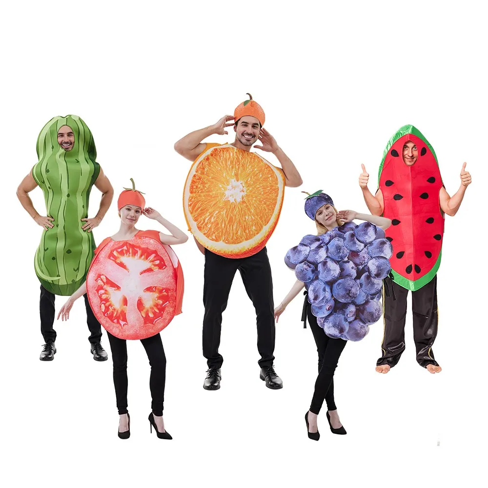 Halloween Adult Funny Cosplay Fruit Vegetable Costume Banana Carnival Dress Up Outfit Couple Party Purim Fancy Dress Stage Show
Halloween Adult Funny Cosplay Fruit Vegetable Costume Banana Carnival Dress Up Outfit Couple Party Purim Fancy Dress Stage Show