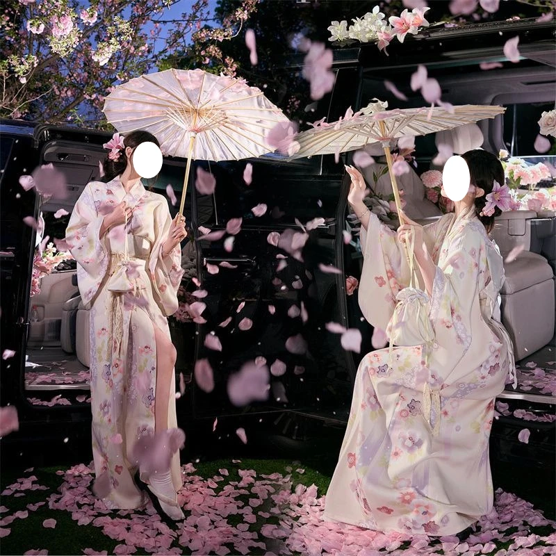 New Japanese Sakura Kimono Yukata Dress, Elegant Traditional Outfit Ideal For Studio Portrait Photography And Daily Casual Wear
New Japanese Sakura Kimono Yukata Dress, Elegant Traditional Outfit Ideal For Studio Portrait Photography And Daily Casual Wear