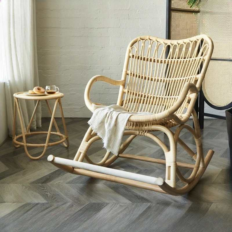 Nordic rattan rocking chair, modern Japanese adult leisure chair, simple home balcony, single sofa chair, casual recliner
Nordic rattan rocking chair, modern Japanese adult leisure chair, simple home balcony, single sofa chair, casual recliner
