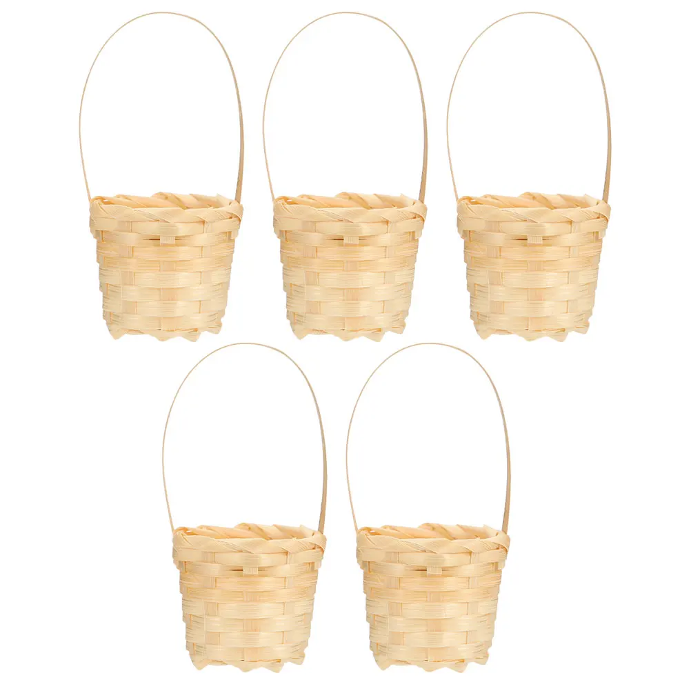 5pcs Mini Bamboo Hand Woven Baskets Small Storage Flower Basket Home Decor Party Gifts Rustic Style Modern Farmhouse
5pcs Mini Bamboo Hand Woven Baskets Small Storage Flower Basket Home Decor Party Gifts Rustic Style Modern Farmhouse