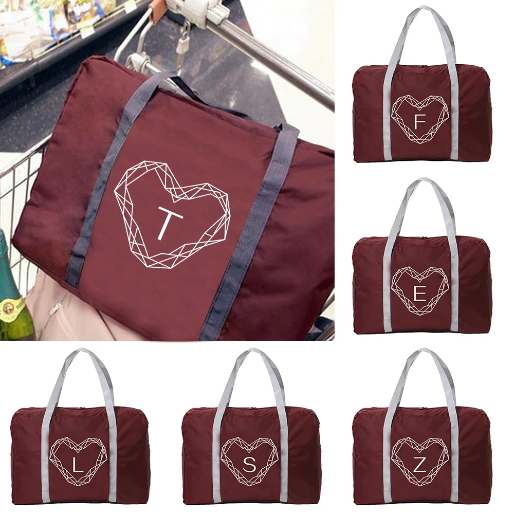 Foldable Large Capacity Storage Folding Bag Travel Bags Tote Carry on Luggage Handbag Diamond Letter Print Women Shoulder Bags
Foldable Large Capacity Storage Folding Bag Travel Bags Tote Carry on Luggage Handbag Diamond Letter Print Women Shoulder Bags