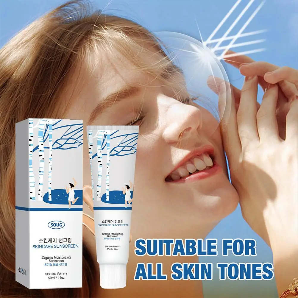 SOUG UV Protection Cream Poplar Extract Moisturizing Summer Sunscreen,Hydrating Multi-Purpose Oil-Free Refreshing Skin Care 50ml
SOUG UV Protection Cream Poplar Extract Moisturizing Summer Sunscreen,Hydrating Multi-Purpose Oil-Free Refreshing Skin Care 50ml