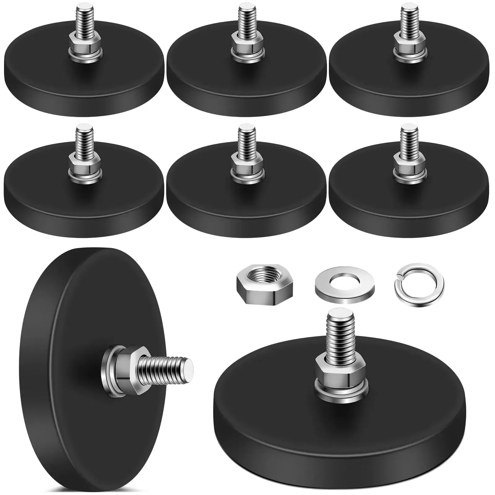 2/4pcs 88/66mm Magnetic Base Rubber Coated Neodymium Pot Magnets Suction Cup Mounting Bracket bolt bracket Add-on installation
2/4pcs 88/66mm Magnetic Base Rubber Coated Neodymium Pot Magnets Suction Cup Mounting Bracket bolt bracket Add-on installation