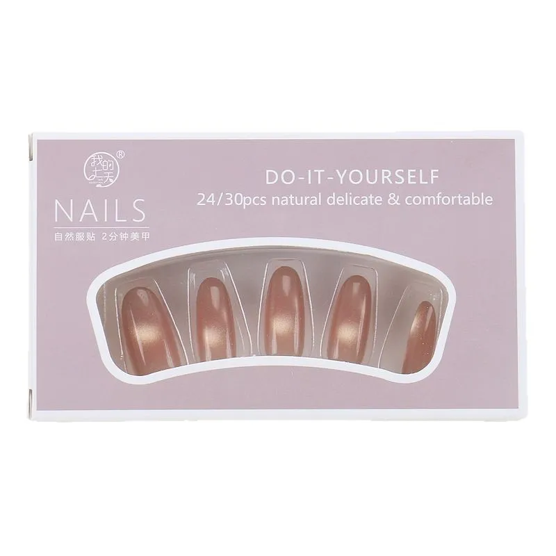 Summer wear nail patch advanced sense caramel gradual change handmade nail piece pure desire fake nail piece
Summer wear nail patch advanced sense caramel gradual change handmade nail piece pure desire fake nail piece