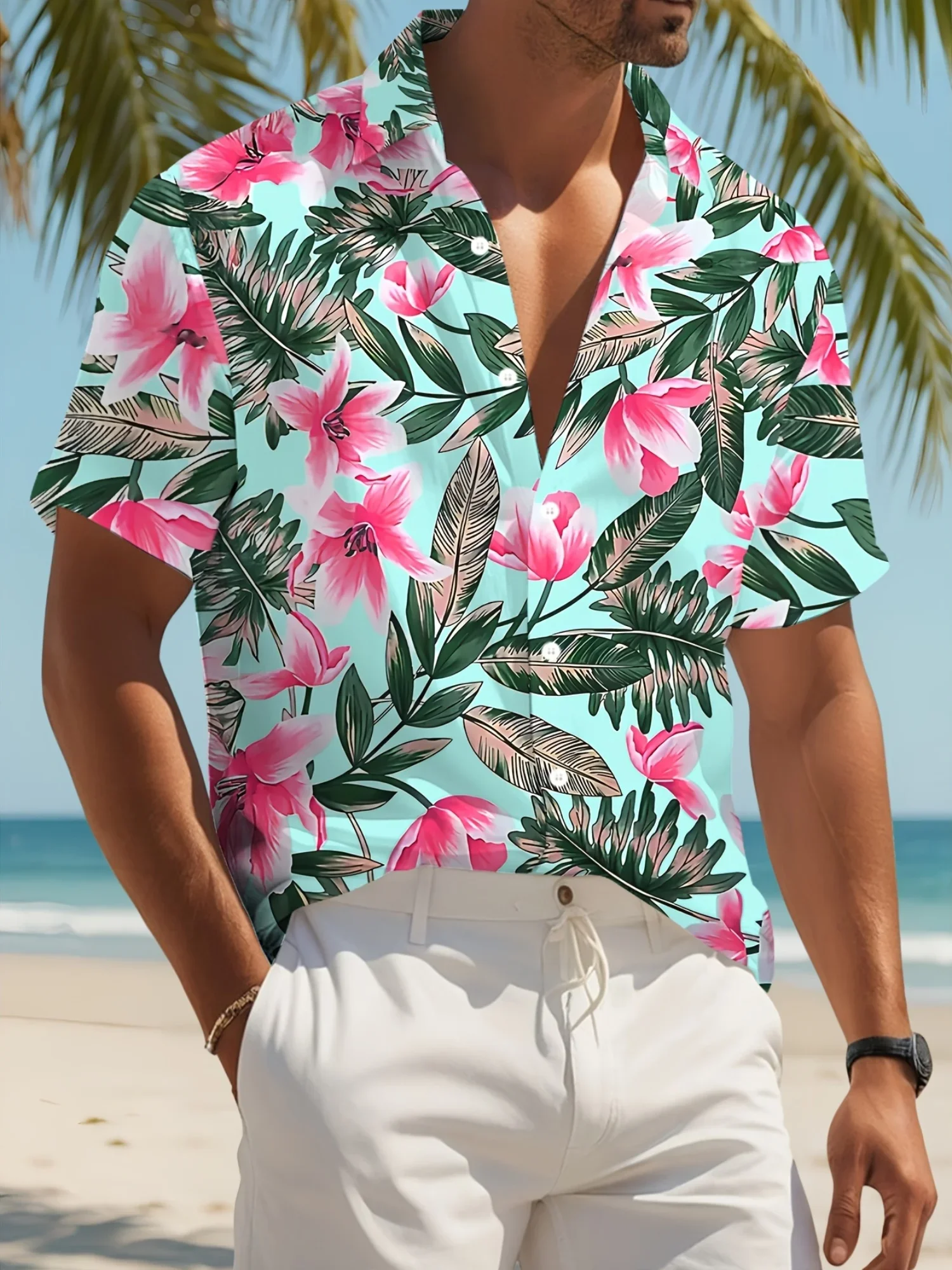 High Street Men's Hawaiian Shirt Summer Man Short Sleeve Vibrant Graphic Print Relaxed Fit Stylish Holiday Tops
High Street Men's Hawaiian Shirt Summer Man Short Sleeve Vibrant Graphic Print Relaxed Fit Stylish Holiday Tops