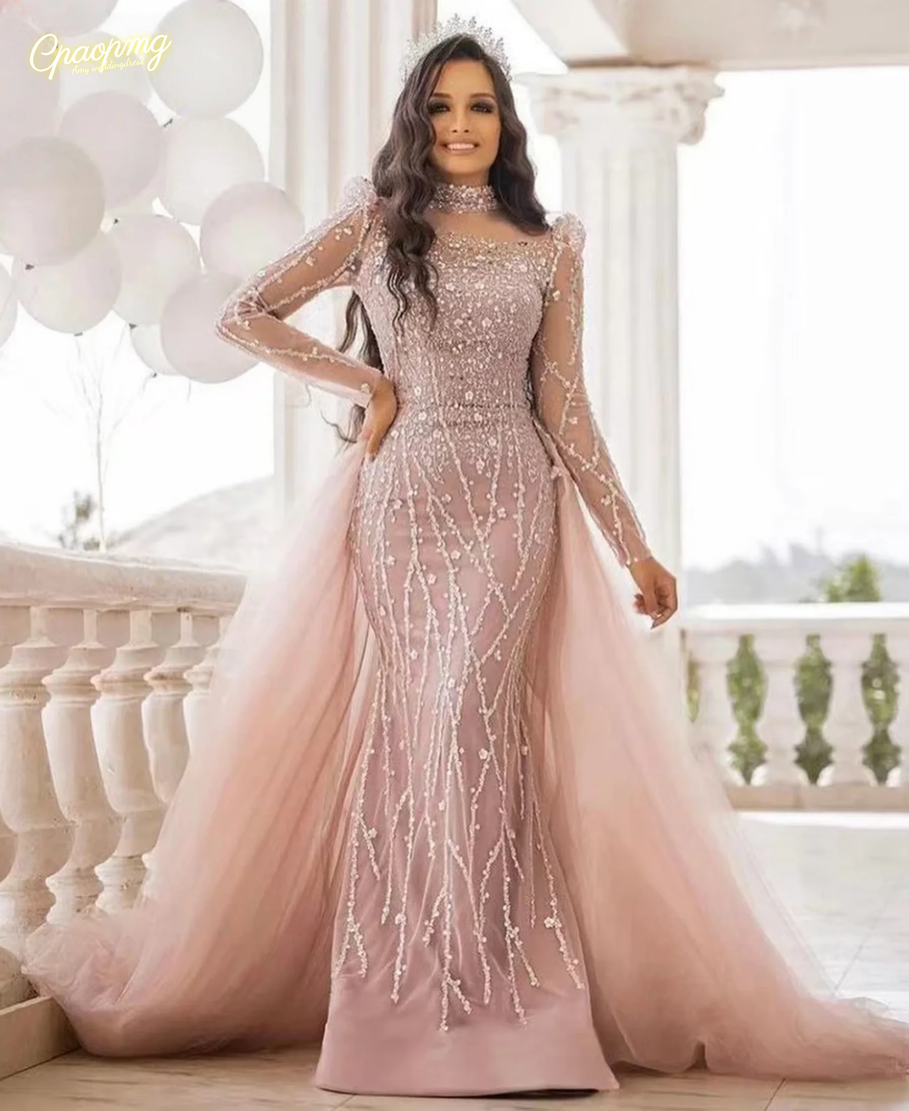 Элегантное мусульманское вечернее платье русалки в Дубае по индивидуальному заказу для женщин с длинными рукавами и высоким воротом из бисера, вечернее платье для выпускного вечера, свадебной вечеринки
Элегантное мусульманское вечернее платье русалки в Дубае по индивидуальному заказу для женщин с длинными рукавами и высоким воротом из бисера, вечернее платье для выпускного вечера, свадебной вечеринки