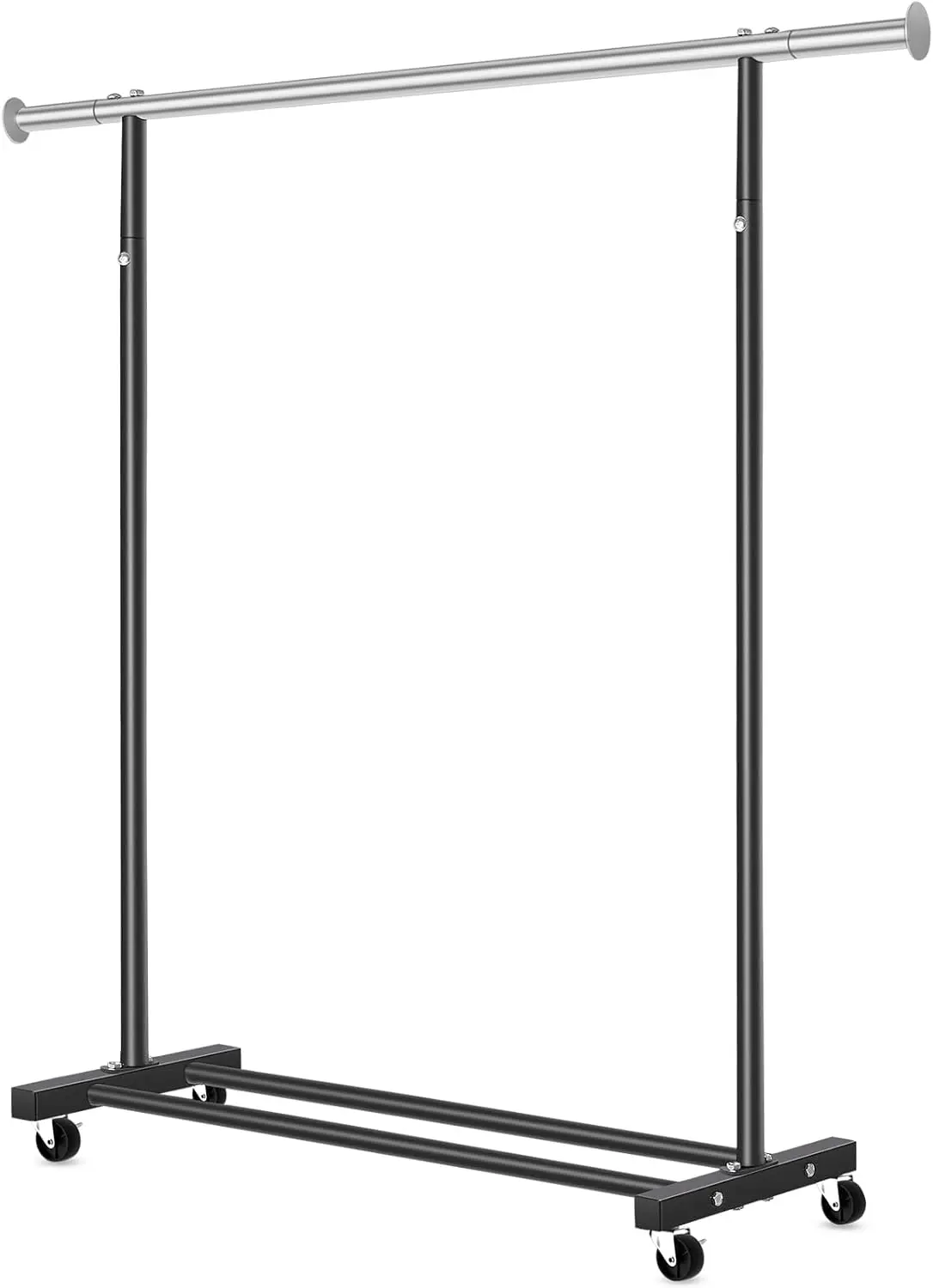 Clothes Rack, 130LB Capacity Heavy Duty Clothing Rack with Wheels and Bottom Shelf, 52.17 Inch Rolling Racks for Hanging
Clothes Rack, 130LB Capacity Heavy Duty Clothing Rack with Wheels and Bottom Shelf, 52.17 Inch Rolling Racks for Hanging