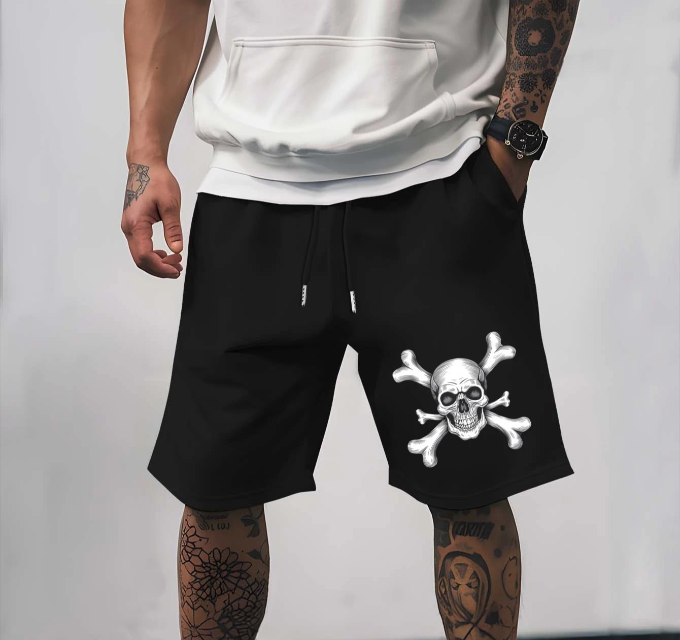 Men's Casual Solid Color Shorts with Drawstring Waistband Design, Perfect for Summer Beach Vacations
Men's Casual Solid Color Shorts with Drawstring Waistband Design, Perfect for Summer Beach Vacations