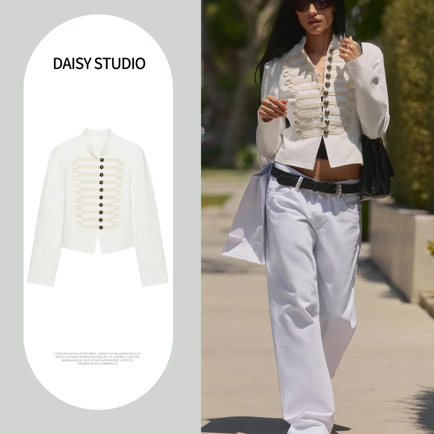 Spring Summer New Street Style Women's Short Sleeveless round Neck Rope Buckle Slim Fit Jacket Commute Style Polyester Fiber
Spring Summer New Street Style Women's Short Sleeveless round Neck Rope Buckle Slim Fit Jacket Commute Style Polyester Fiber