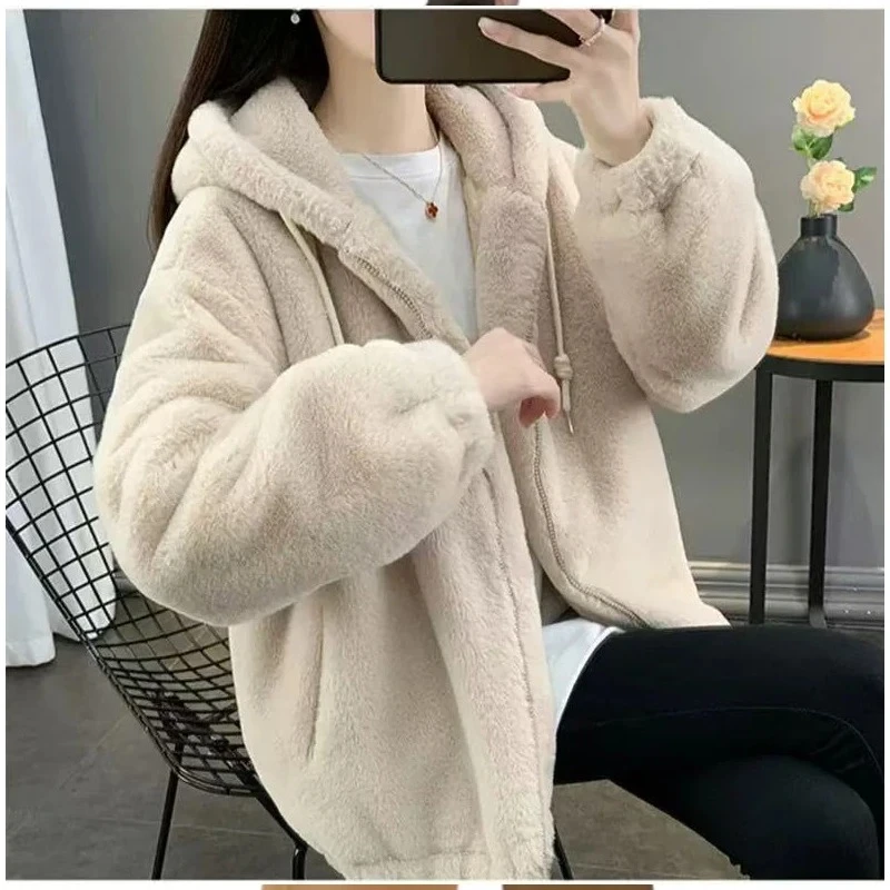 Buitreraptor Winter Faux Rabbit Fur Coat Women Brand Designer Thick Warm Outerwear Jacket Fur Collar Classic Dark Gray Overcoat
Buitreraptor Winter Faux Rabbit Fur Coat Women Brand Designer Thick Warm Outerwear Jacket Fur Collar Classic Dark Gray Overcoat