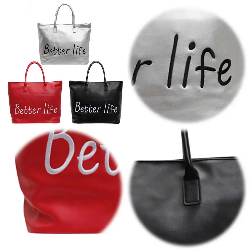 Сумка через плечо Better Life из искусственной кожи, вместительная сумка для выходных, большая сумка-шоппер для женщин, для работы, шопинга и путешествий
Сумка через плечо Better Life из искусственной кожи, вместительная сумка для выходных, большая сумка-шоппер для женщин, для работы, шопинга и путешествий