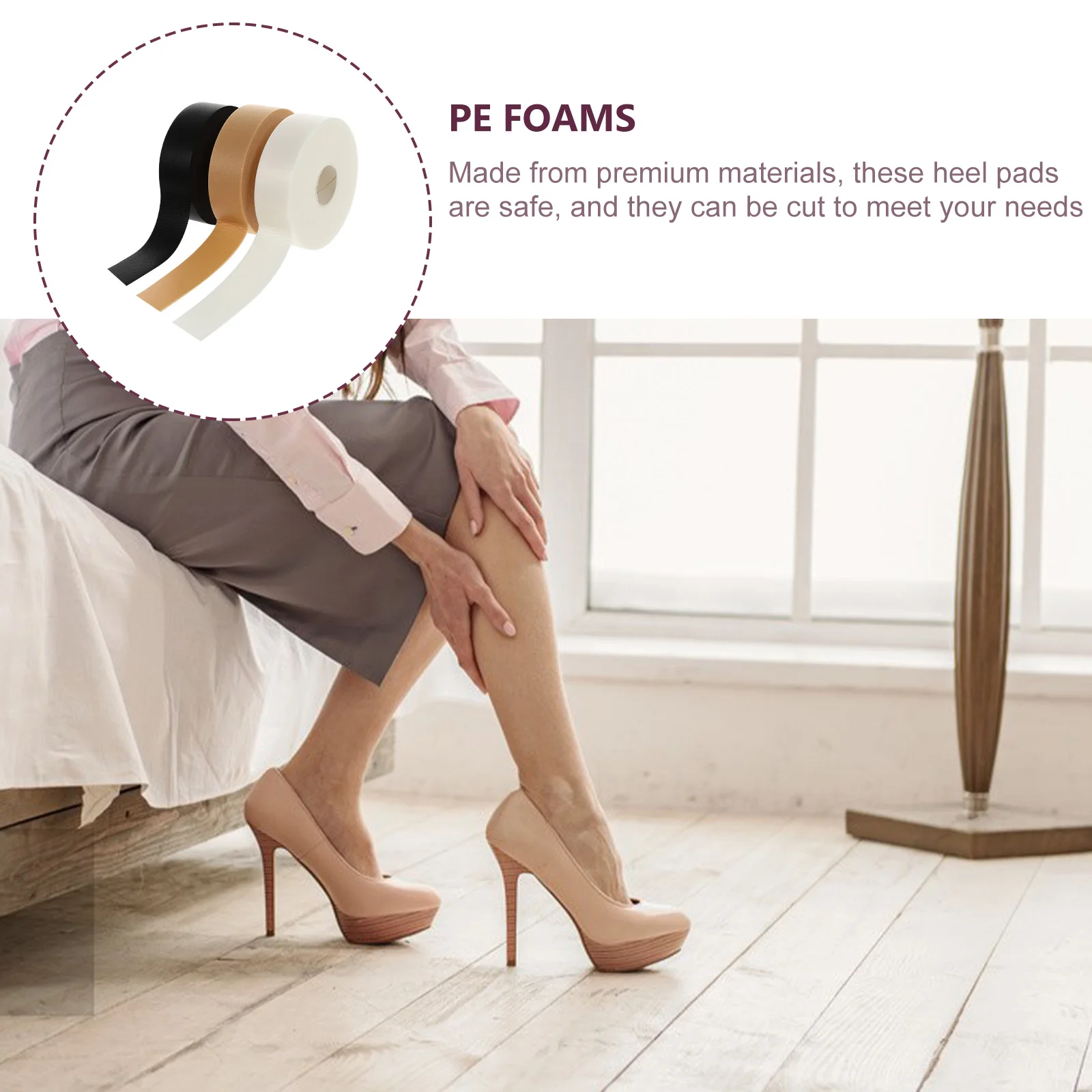 6 pcs Heel Stickers Anti-Wear Foot Protectors Lightweight Pads for Women Men High Heels Shoes Friction Relief
6 pcs Heel Stickers Anti-Wear Foot Protectors Lightweight Pads for Women Men High Heels Shoes Friction Relief