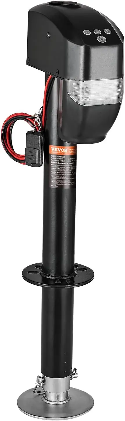 5000 lbs Electric Trailer Jack, Heavy Duty RV Tongue Jack with Remote Control, 2-Way Connector, Weatherproof Cover, 10'-28.3' Li
5000 lbs Electric Trailer Jack, Heavy Duty RV Tongue Jack with Remote Control, 2-Way Connector, Weatherproof Cover, 10'-28.3' Li