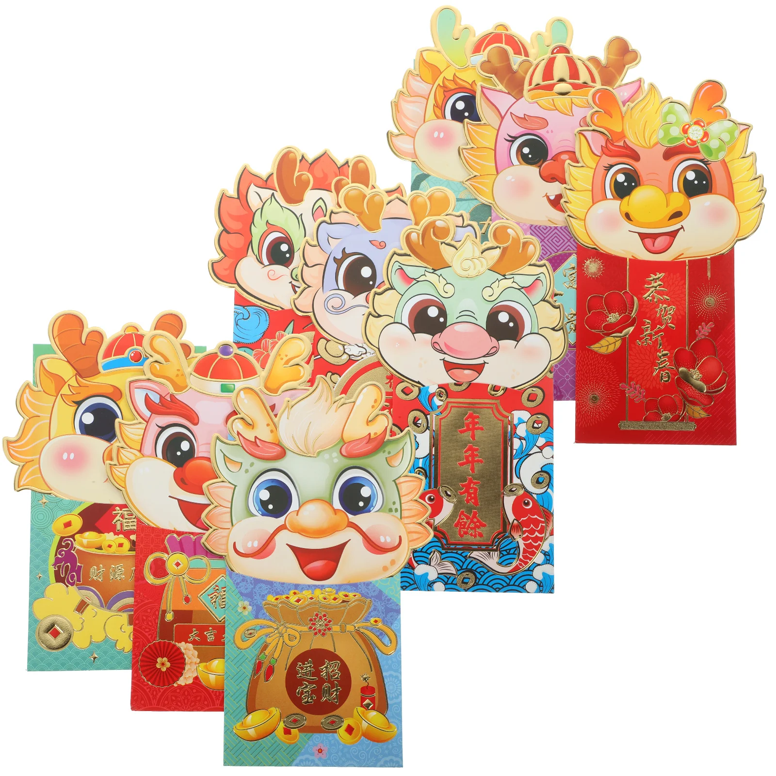 18Pcs Chinese Style Red Envelopes Traditional Red Packets Creative Money Storage Packets for New Year Festival Decorations
18Pcs Chinese Style Red Envelopes Traditional Red Packets Creative Money Storage Packets for New Year Festival Decorations
