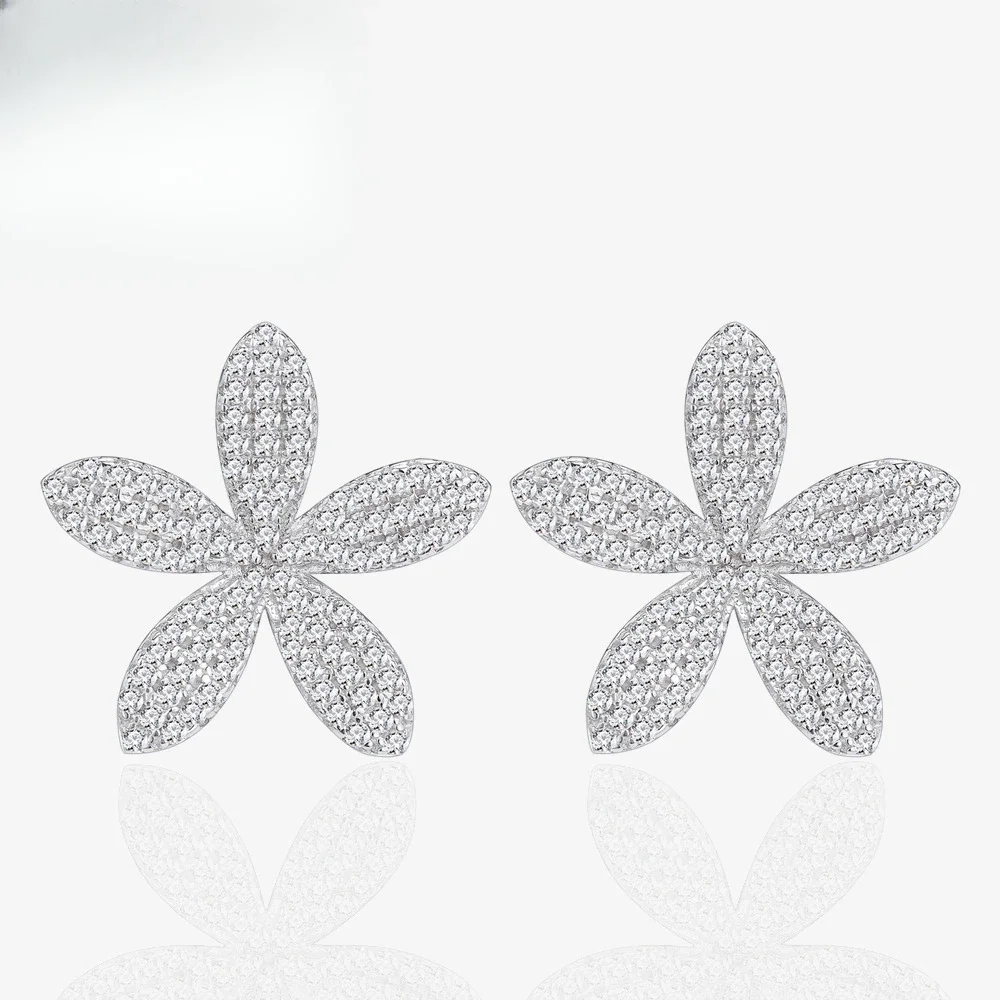 Micro Inlaid with Diamond Flowers, Leaves, Earrings, Temperament Wholesale, Niche High-end Fashion, Pure Silver Earrings
Micro Inlaid with Diamond Flowers, Leaves, Earrings, Temperament Wholesale, Niche High-end Fashion, Pure Silver Earrings
