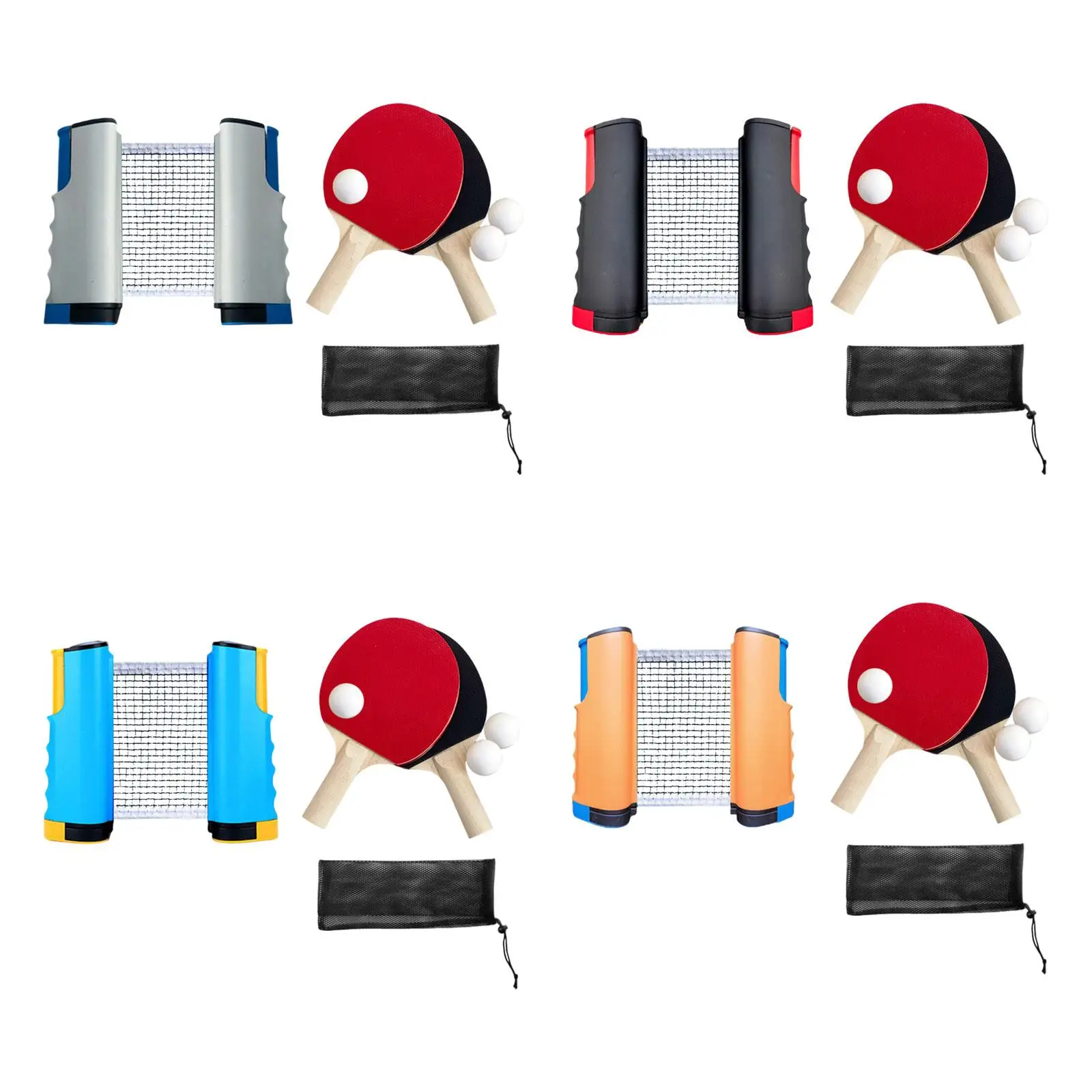 Ping Pong Paddles Set Retractable Net with Posts Professional Equipment with Carry Bag Rackets and Balls for Sports Training
Ping Pong Paddles Set Retractable Net with Posts Professional Equipment with Carry Bag Rackets and Balls for Sports Training