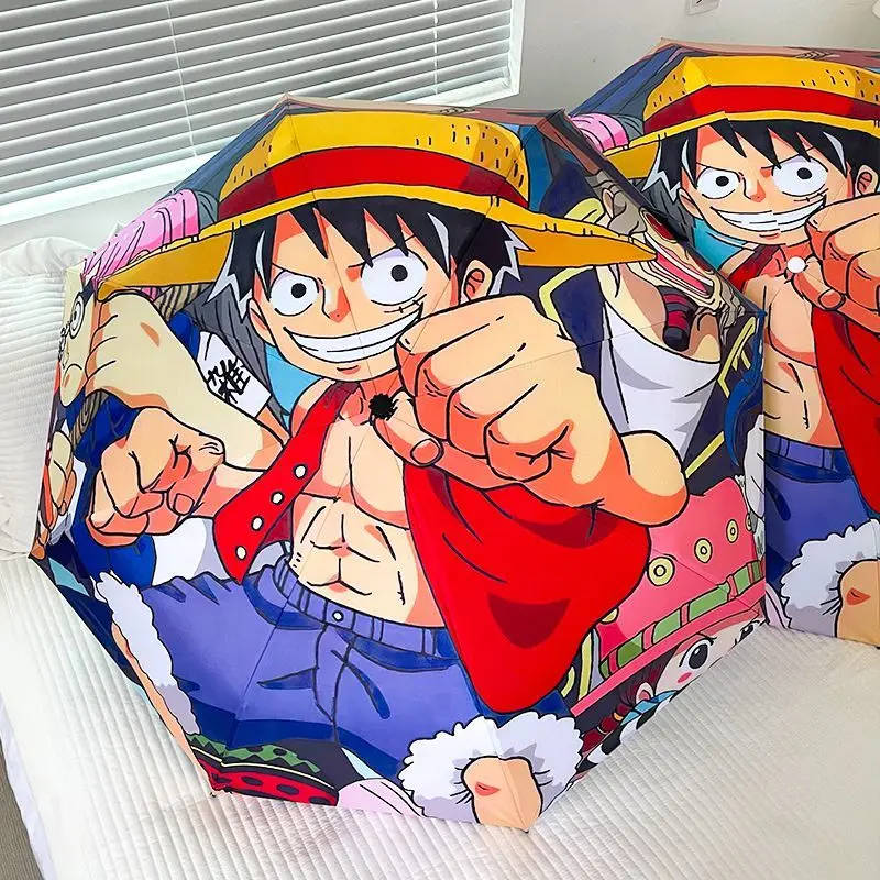 One Piece anime Kawaii Luffy fully automatic anti-rebound vinyl rain or shine umbrella cartoon Luffy foldable sun umbrella gift
One Piece anime Kawaii Luffy fully automatic anti-rebound vinyl rain or shine umbrella cartoon Luffy foldable sun umbrella gift