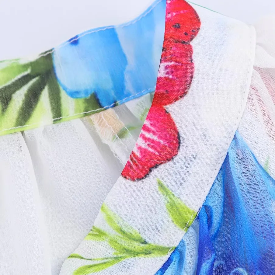 ZBZA Spring New Women's Faion Design Chiffon Print irt Sli Polyester Fiber Ladies' irt Trendy Casual Top
ZBZA Spring New Women's Faion Design Chiffon Print irt Sli Polyester Fiber Ladies' irt Trendy Casual Top