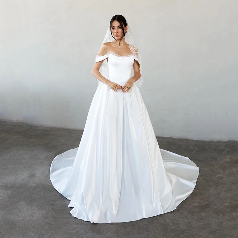 Eightree Princess A-Line Wedding Dresses Strapless Sweep Train Lace Wedding Ball Gown Women Bridal Ball Prom Dress Customized
Eightree Princess A-Line Wedding Dresses Strapless Sweep Train Lace Wedding Ball Gown Women Bridal Ball Prom Dress Customized