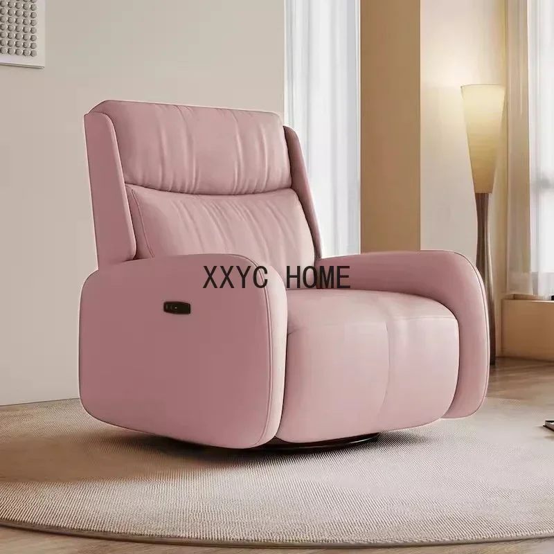Одиночный электрический диван-реклайнер, кожаное многофункциональное ленивое кресло-качалка для гостиной, выдвижная удобная мебель
Одиночный электрический диван-реклайнер, кожаное многофункциональное ленивое кресло-качалка для гостиной, выдвижная удобная мебель