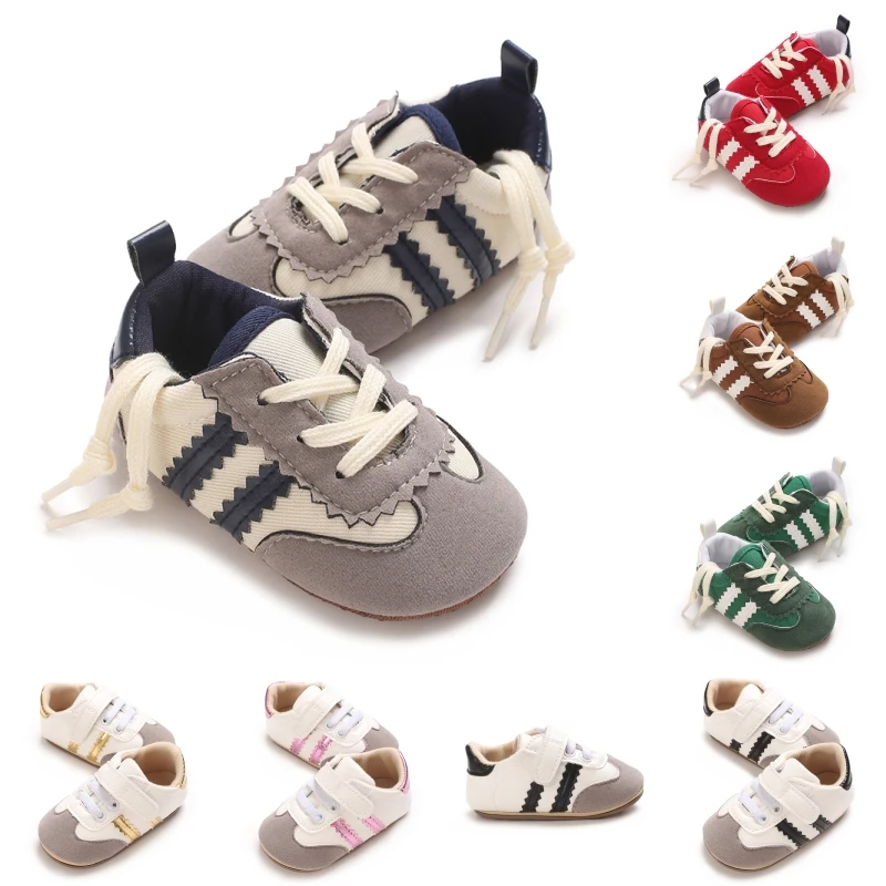 Baby Boys Girls Spring Autumn Shoes 0-1 Year First Step Fashion Striped Rubber Soles Casual Sports Newborn
Baby Boys Girls Spring Autumn Shoes 0-1 Year First Step Fashion Striped Rubber Soles Casual Sports Newborn