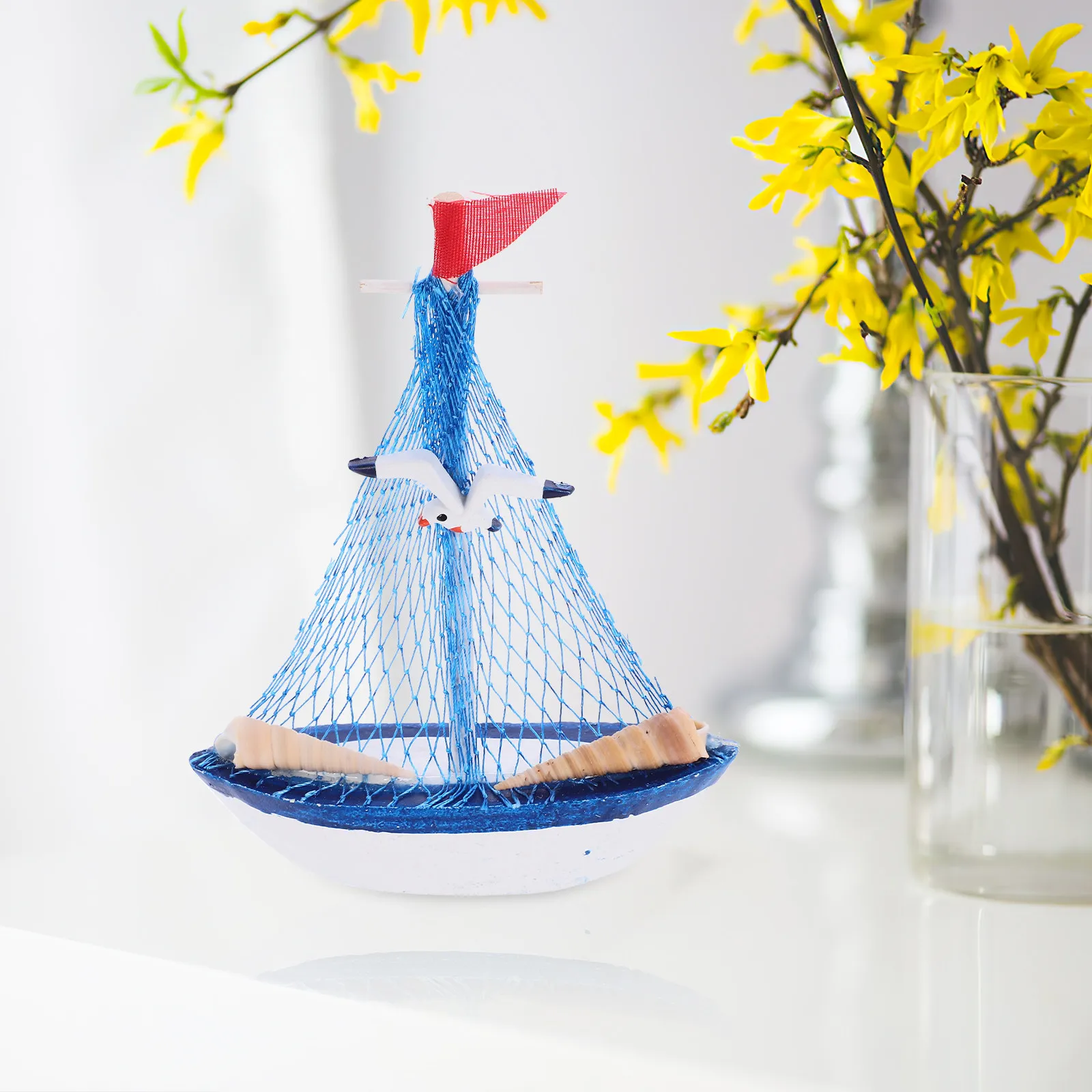 Wooden Sailboat Ornament Mediterranean Style Handcrafted Nautical Desktop Decor for Home Office Bedroom Beach House Interior
Wooden Sailboat Ornament Mediterranean Style Handcrafted Nautical Desktop Decor for Home Office Bedroom Beach House Interior