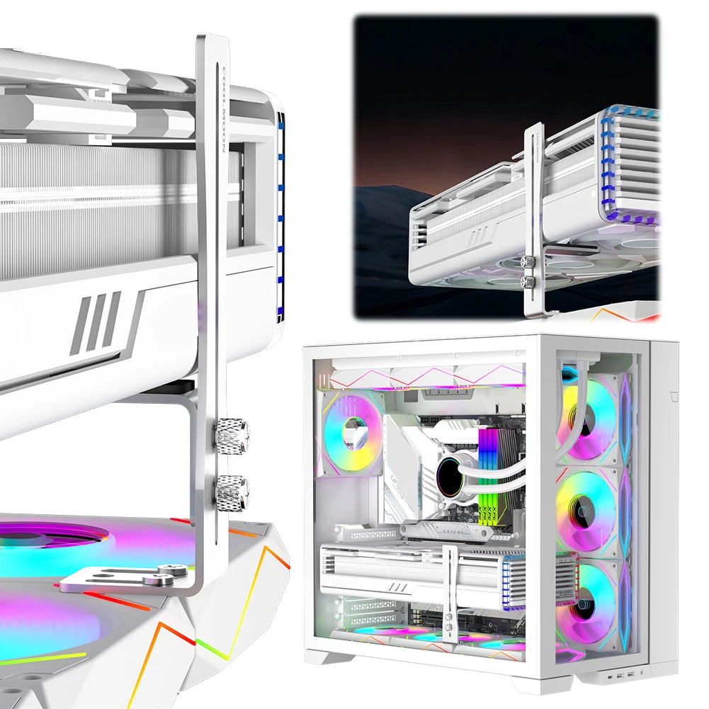 Graphics Card Support Frame Wear Resist Small GPU Fixed Bracket Rust Proof Aluminum GPU Jack Bracket for DIY Computer Assembly
Graphics Card Support Frame Wear Resist Small GPU Fixed Bracket Rust Proof Aluminum GPU Jack Bracket for DIY Computer Assembly