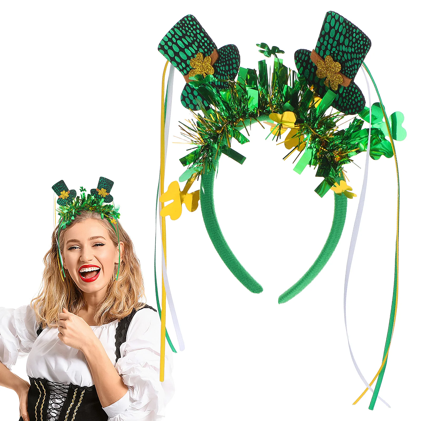 Accessories 's Day Hat Girl Shamrock Sequin Headband Plastic Green Irish Hair Hoop
Accessories 's Day Hat Girl Shamrock Sequin Headband Plastic Green Irish Hair Hoop