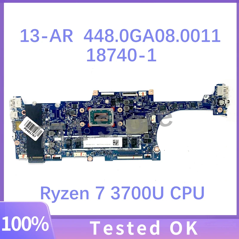High Quality Mainboard 448.0GA08.0011 With Ryzen 7 3700U CPU For HP ENVY X360 13-AR Laptop Motherboard 18740-1 100% Working Well
High Quality Mainboard 448.0GA08.0011 With Ryzen 7 3700U CPU For HP ENVY X360 13-AR Laptop Motherboard 18740-1 100% Working Well
