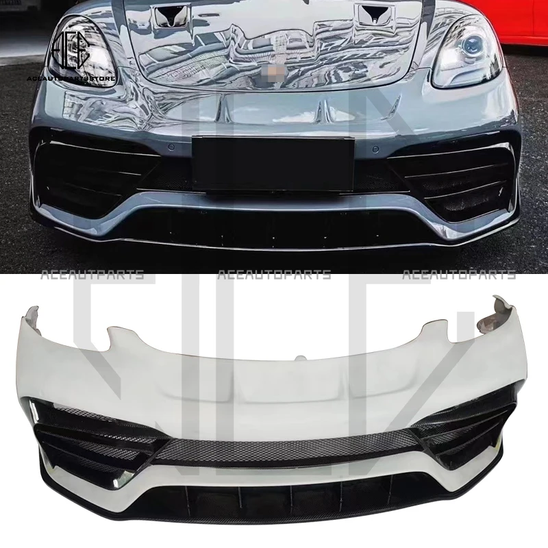 For Porsche 718 Boxster cayman front bumper high quality 718 body kit 718pd style semi carbon fiber front bumper
For Porsche 718 Boxster cayman front bumper high quality 718 body kit 718pd style semi carbon fiber front bumper