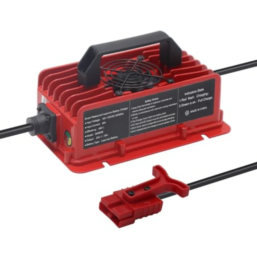 Eseegoo24V15A Floor Scrubber Battery Charger Pallet Jack Battery Charger with Anderson SB50 Style Connector for Tennant T3 T5 T
Eseegoo24V15A Floor Scrubber Battery Charger Pallet Jack Battery Charger with Anderson SB50 Style Connector for Tennant T3 T5 T