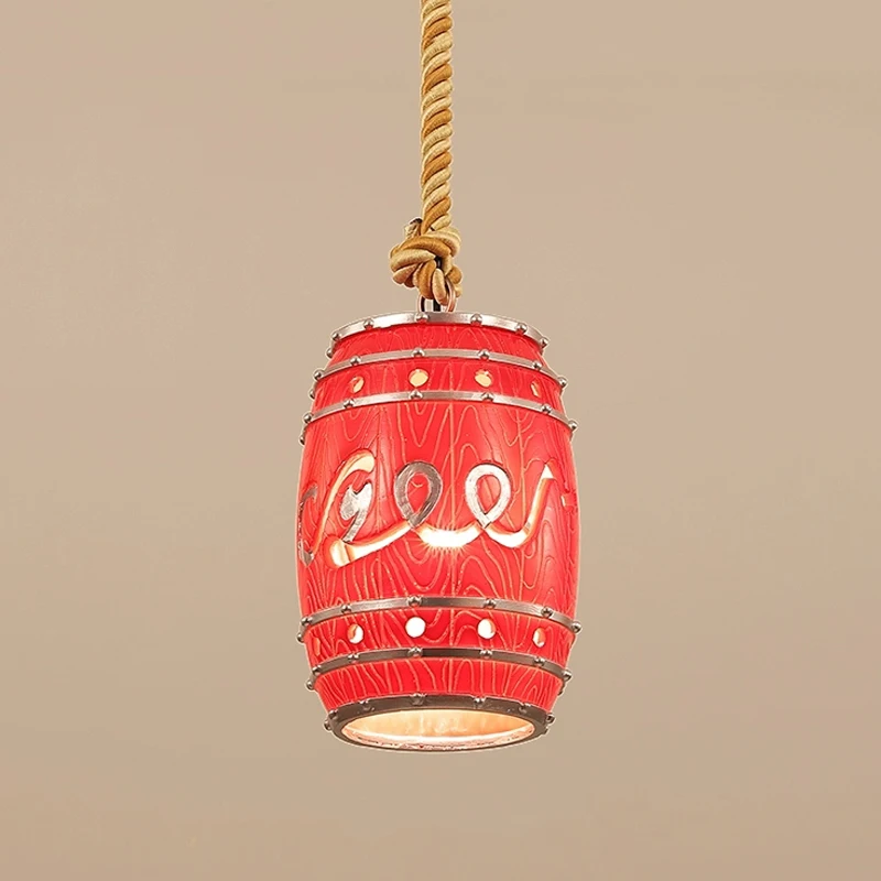 Creative Retro Pendant Lights Bar Restaurant Tea House Cafe American Simple Dessert Shop Chandelier KTV Wine Barrel Hanging Lamp
Creative Retro Pendant Lights Bar Restaurant Tea House Cafe American Simple Dessert Shop Chandelier KTV Wine Barrel Hanging Lamp