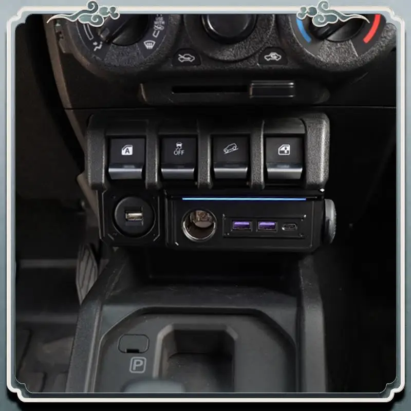Premium Car Charger Power Dual USB Charger Adapter And Type-C Charging Ports For Suzuki Jimny JB64 Sierra JB74W 2019-2023
Premium Car Charger Power Dual USB Charger Adapter And Type-C Charging Ports For Suzuki Jimny JB64 Sierra JB74W 2019-2023