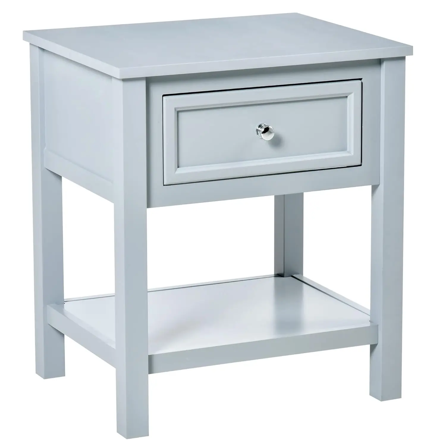 Accent End Table With Drawer & Shelf For Living Room,Gray,Customized
Accent End Table With Drawer & Shelf For Living Room,Gray,Customized