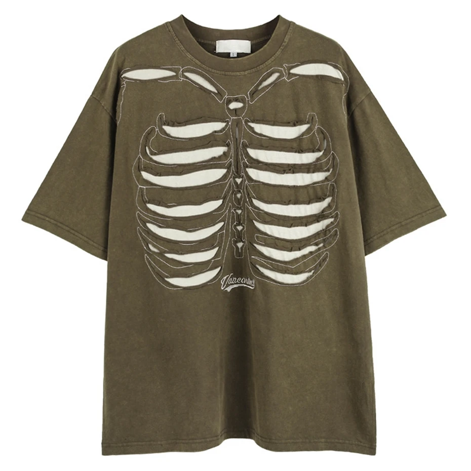 Vintage Skeleton Patch T Shirt Mens Streetwear Hip Hop Y2k Casual Tees Tops Men Oversized Harajuku Short Sleeve T-Shirt Male
Vintage Skeleton Patch T Shirt Mens Streetwear Hip Hop Y2k Casual Tees Tops Men Oversized Harajuku Short Sleeve T-Shirt Male