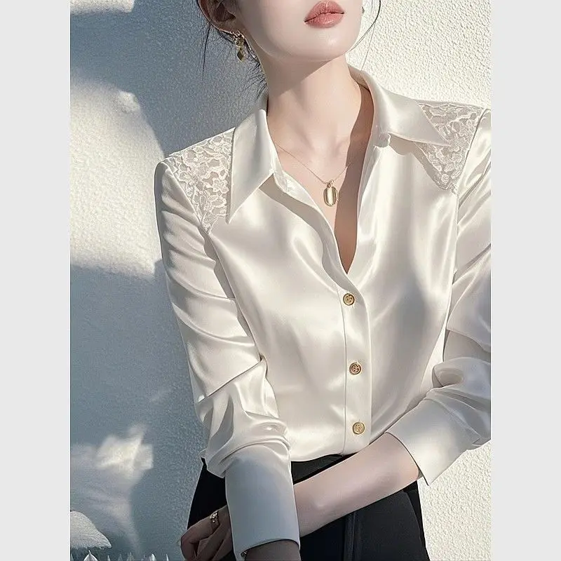 White Shirt with Sense of Luxury Youthfulness Elegant Temperament Suitable as a Base Layer for Wearing Inside JJ155
White Shirt with Sense of Luxury Youthfulness Elegant Temperament Suitable as a Base Layer for Wearing Inside JJ155