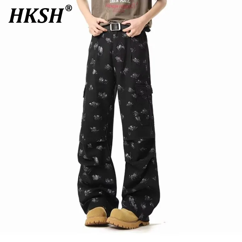 HKSH Spring Handsome Multi Pocket Jeans Men Tide Spring Autumn Lacquered Denim Pants American High Street Straight Jeans HK4570
HKSH Spring Handsome Multi Pocket Jeans Men Tide Spring Autumn Lacquered Denim Pants American High Street Straight Jeans HK4570