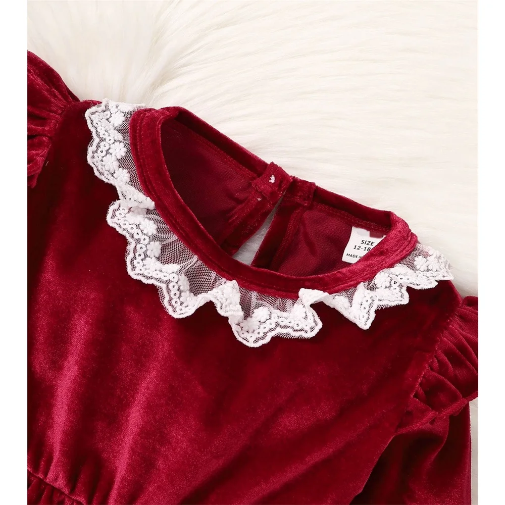 Christmas 2PCS Clothing Outfits Baby Girl Silky Romper with Hat Lace Neck Long Sleeve Jumpsuit Clothes for 0-2Years Toddler Girl
Christmas 2PCS Clothing Outfits Baby Girl Silky Romper with Hat Lace Neck Long Sleeve Jumpsuit Clothes for 0-2Years Toddler Girl
