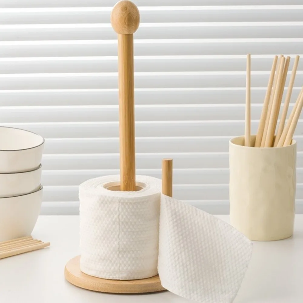 Практичный бамбуковый держатель для бумажных полотенец: минималистичная подставка с устойчивым основанием, противоскользящая подставка для пленки, органайзер для ванной комнаты
Практичный бамбуковый держатель для бумажных полотенец: минималистичная подставка с устойчивым основанием, противоскользящая подставка для пленки, органайзер для ванной комнаты