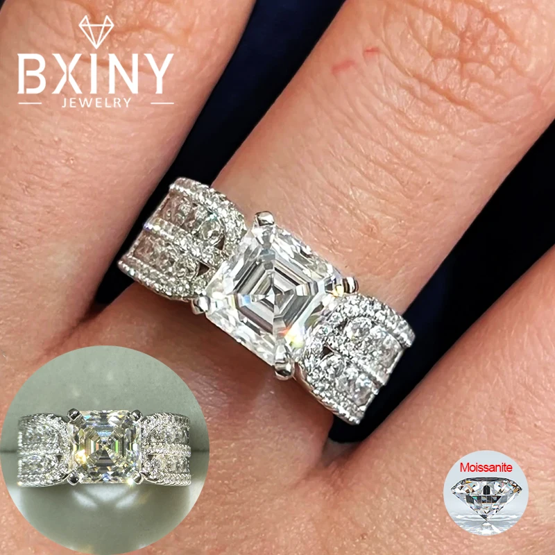 BXINY 2,5 карата кольцо с муассанитом огранки Asscher, стерлинговое серебро 925 пробы, сертифицированное GRA квадратное лабораторное обручальное кольцо с бриллиантами для женщин, подарочные ювелирные изделия
BXINY 2,5 карата кольцо с муассанитом огранки Asscher, стерлинговое серебро 925 пробы, сертифицированное GRA квадратное лабораторное обручальное кольцо с бриллиантами для женщин, подарочные ювелирные изделия