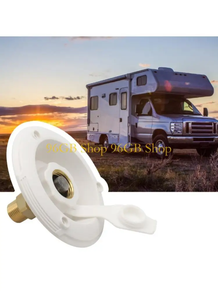 96GB Corrosion Resistant RVs Water Inlet Brass Fitting Large Diameter Silicone Seal Easy Mount For Trailers
96GB Corrosion Resistant RVs Water Inlet Brass Fitting Large Diameter Silicone Seal Easy Mount For Trailers