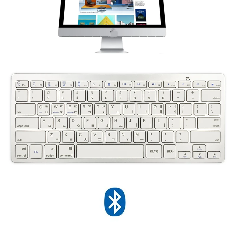 Korean Bluetooth Keyboard for iPad IOS Android Tablet Mobile Phone 78 Keys Wireless Slim Keyboard for Windows Computer PC Laptop
Korean Bluetooth Keyboard for iPad IOS Android Tablet Mobile Phone 78 Keys Wireless Slim Keyboard for Windows Computer PC Laptop