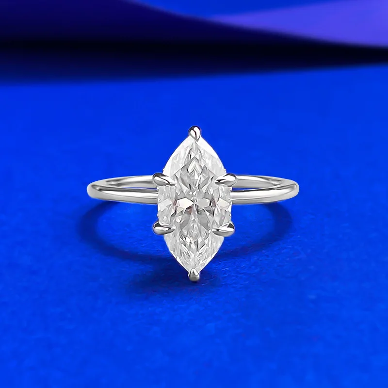 Luxury Sparkling 6x12mm Delicate Moissanite Rings for Women - Bridal Wedding Engagement Party 925 Sterling Silver Jewelry Gift
Luxury Sparkling 6x12mm Delicate Moissanite Rings for Women - Bridal Wedding Engagement Party 925 Sterling Silver Jewelry Gift