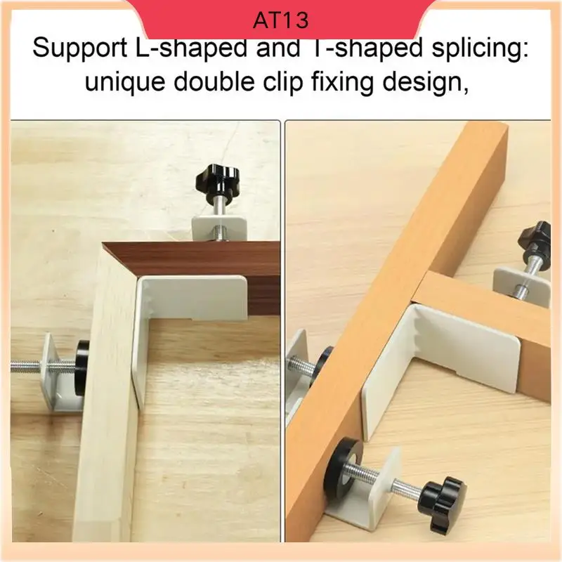AT13 Right Angle Clamp 90 Degree 2 Pieces Corner Clamps T-Shaped Positioning Squares Clamping Tool With Adjustable Swing Jaw
AT13 Right Angle Clamp 90 Degree 2 Pieces Corner Clamps T-Shaped Positioning Squares Clamping Tool With Adjustable Swing Jaw