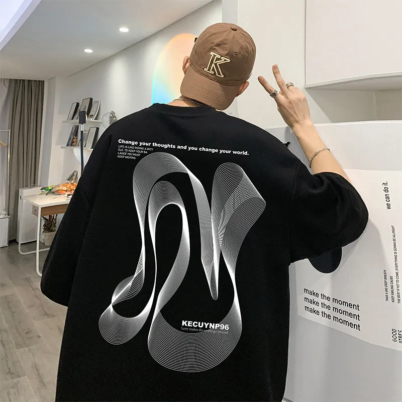 Men's Short Sleeve Summer Letter Theme Social Oversized Y2k Streetwear Harajuku New T-shirt Comfortable Pure Cotton Clothing
Men's Short Sleeve Summer Letter Theme Social Oversized Y2k Streetwear Harajuku New T-shirt Comfortable Pure Cotton Clothing