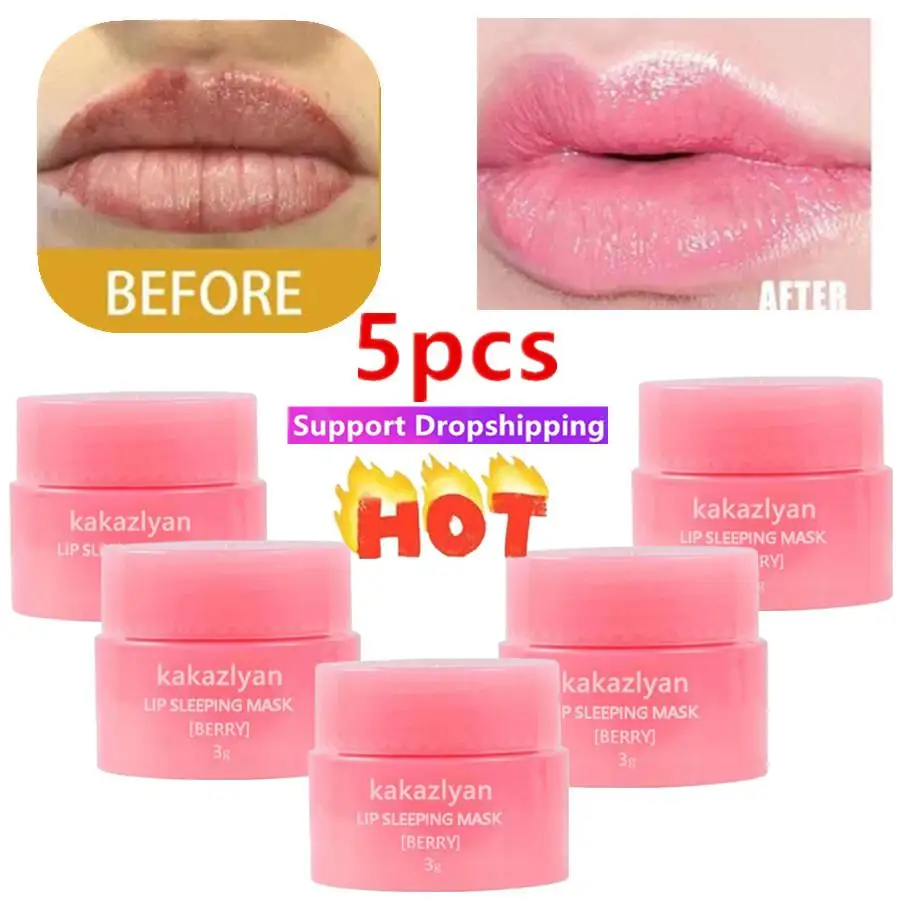5X 3g South Korea Lip Sleep Mask Night Sleep Maintenance Moisturizing Lip Gloss Bleach Cream Nourishing Lip Care Lip Balm
5X 3g South Korea Lip Sleep Mask Night Sleep Maintenance Moisturizing Lip Gloss Bleach Cream Nourishing Lip Care Lip Balm